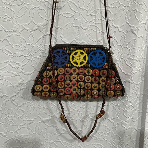 coconut shell crossbody bag or‎ shoulder bag - Picture 1 of 14